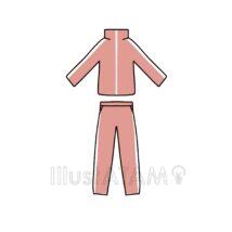 かわいいトレーニングウェア（赤色）