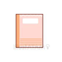 かわいいノート（オレンジ色）