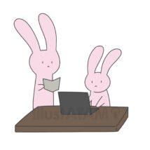 かわいいパソコン教室（うさぎ）
