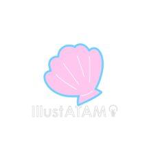 かわいいピンク色の貝殻（小）