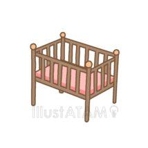 かわいいベビーベッド