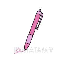 かわいいボールペン（ピンク色）