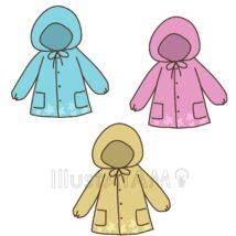 かわいいレインコート（3色）