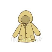 かわいいレインコート（黄色）