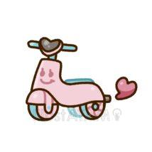 かわいい乗り物（バイク）