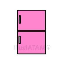 かわいい冷蔵庫（ピンク）