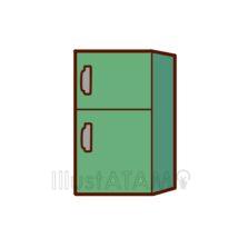 かわいい冷蔵庫（緑色）