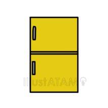 かわいい冷蔵庫（黄色）