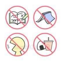 かわいい図書館マナー