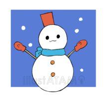 かわいい手書きのおしゃれな冬