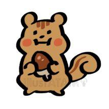 かわいい手書きのリス