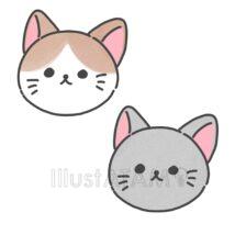 かわいい手書きの猫