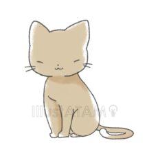 かわいい手書きの猫