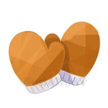 かわいい手袋（黄色）