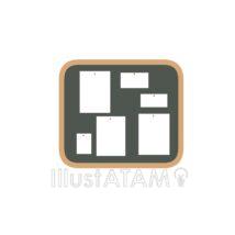 かわいい掲示物（黒色）