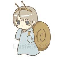 かわいい擬人化（カタツムリ）