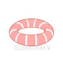 かわいい浮き輪（赤色）