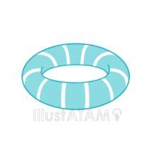 かわいい浮き輪（青色）