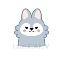 かわいい狼,オオカミ,かわいいオオカミ,かわいい動物,動物,猛獣のイラスト素材