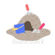 かわいい砂場