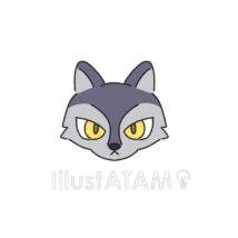 かわいい簡単なオオカミ