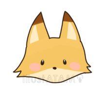 かわいい簡単なキツネ