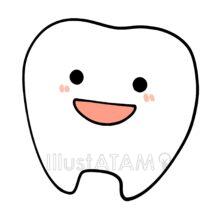 かわいい簡単な歯