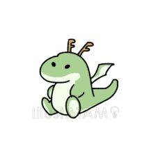 かわいい簡単な竜