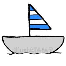 かわいい簡単な船