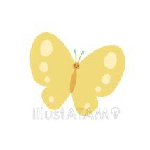 かわいい蝶々（黄色）