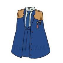 かわいい軍服,ファンタジー,マント,制服,服,軍服のイラスト素材
