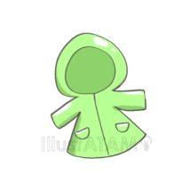 かわいい雨具（レインコート）