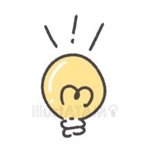 かわいい電球
