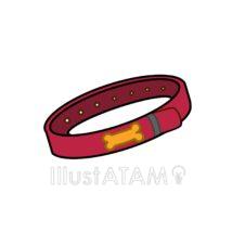 かわいい首輪（赤色）