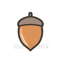 どんぐり（うす茶色）