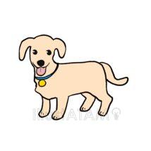 ゆるいダックスフンド（ベージュ色）