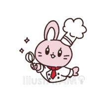 ゆるいパティシエ（うさぎ）