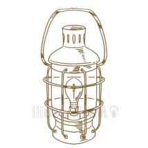 アンティーク（ランタン）,アンティーク,レトロ,線画のイラスト素材