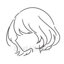 ウェーブ髪の毛