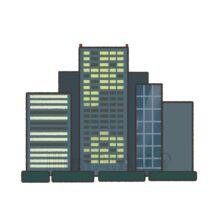 オフィスビル（夜）