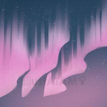 オーロラ（ピンク色）