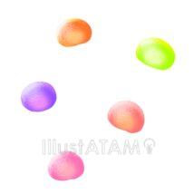 カラフルなかわいいグミ