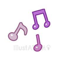 カラフルなかわいい音符（ゆめかわ）