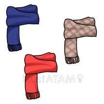 カラフルなマフラー