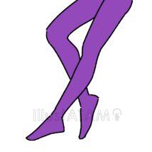 カラータイツ（紫色）