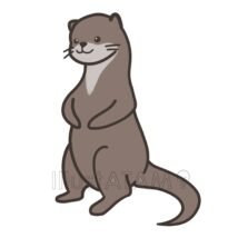 カワウソ（立ち姿）