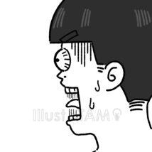 ギャグマンガ風の表情