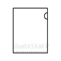 クリアファイル,シンプル,ビジネス,ファイル,仕事,文房具,書類,資料のイラスト素材