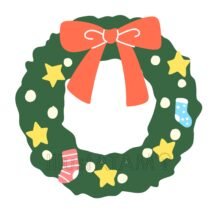 クリスマスのリース