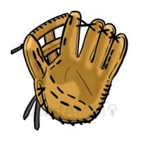 グローブ,グローブ,野球のイラスト素材